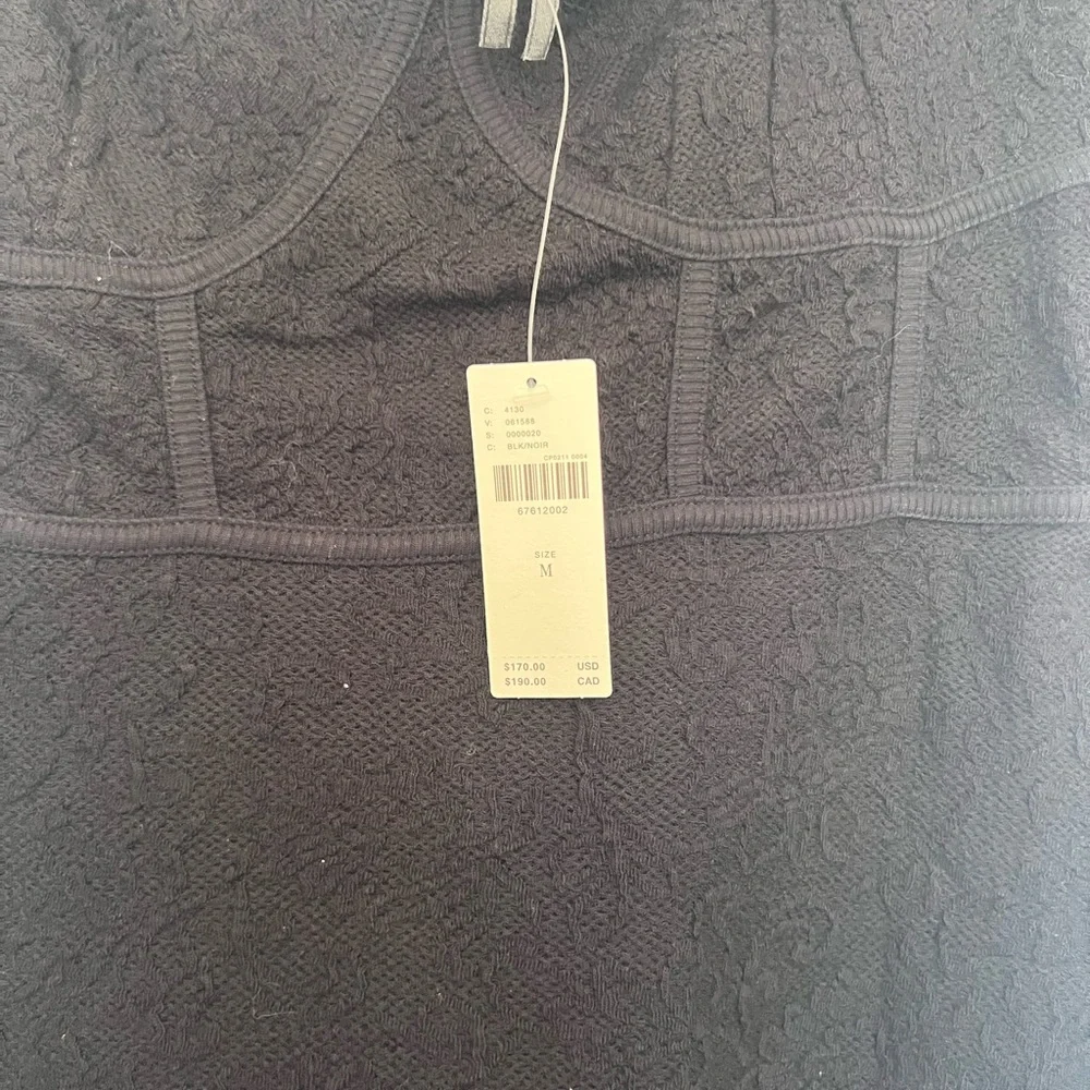 Anthropologie black fitted dress M NWT - Picture 10 of 12